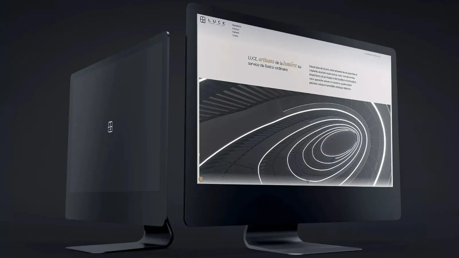 Site web Luce réalisé par Diabolo Design
