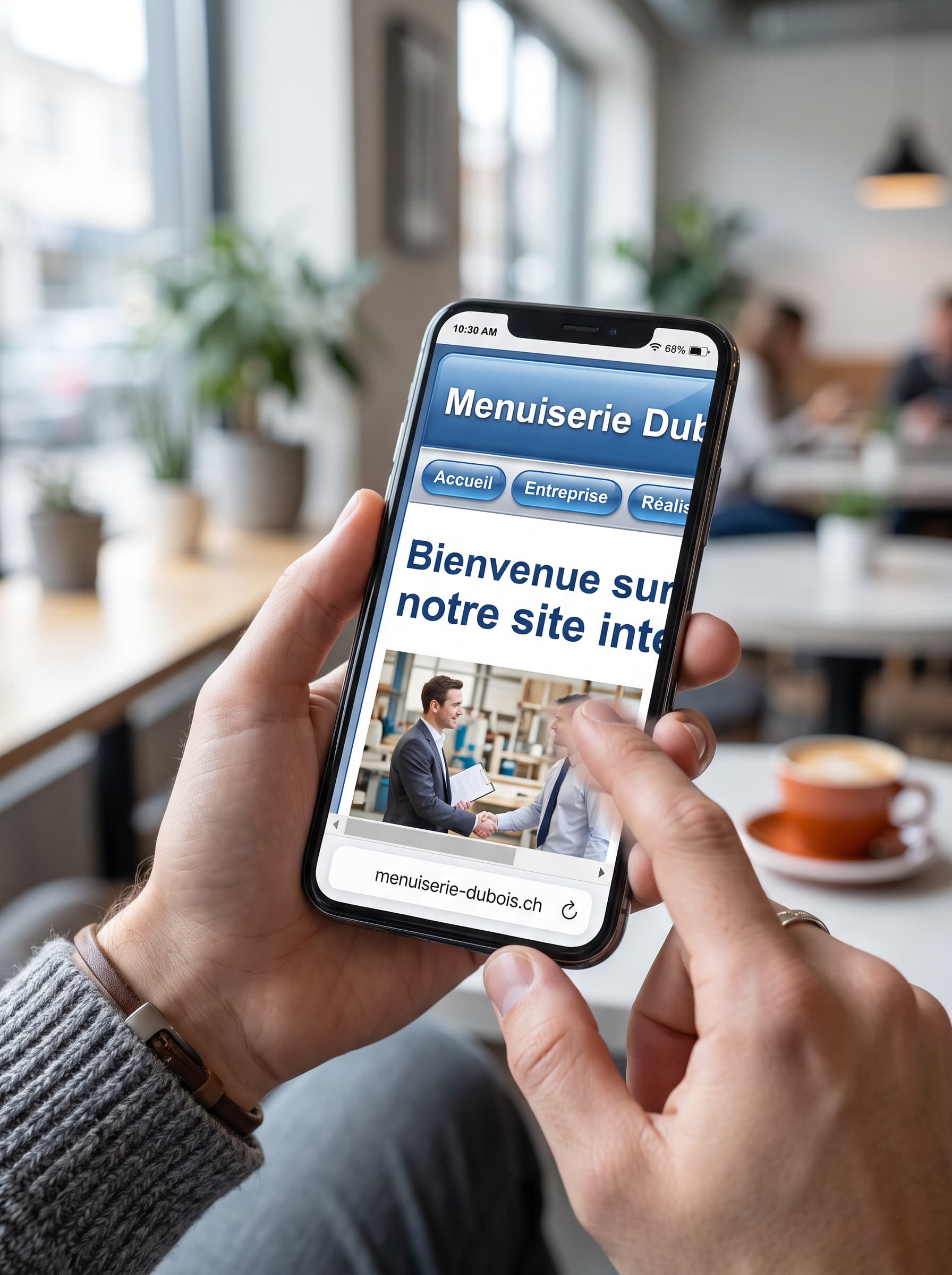 Site web mal affiché sur smartphone
