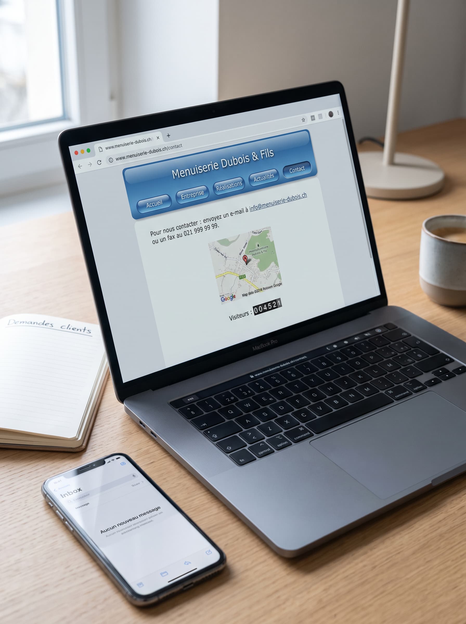 Site web qui ne génère aucune demande de contact
